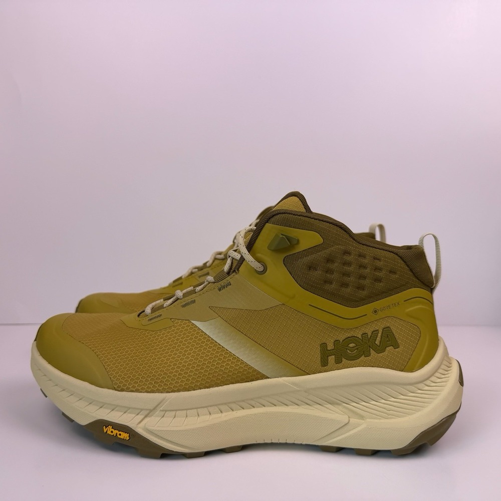 Hoka One One Transport Hike Mid Gore-Tex Boots Men's Size 10.5 Brown Sample - Picture 3 of 7